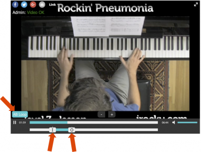 How to Slow Down and Loop the IROCKU Piano Lesson Videos
