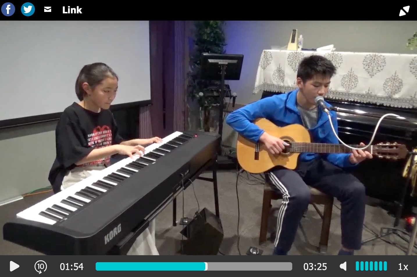 10 Year Piano Old Student Plays "Nobody Knows You When You're Down and Out" 